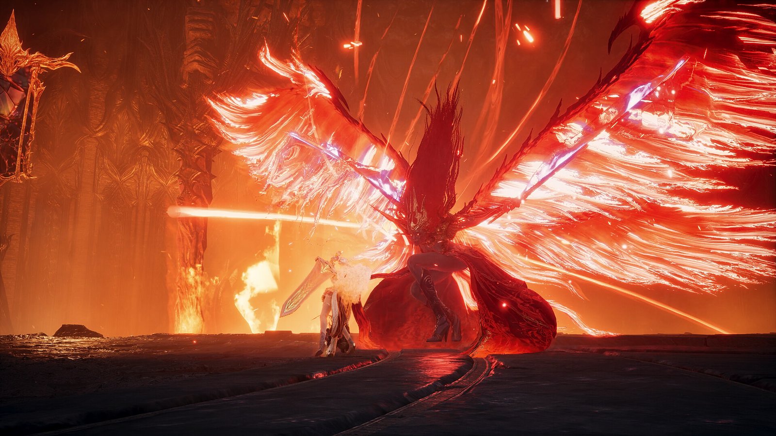 AION 2 Daeva with fiery wings