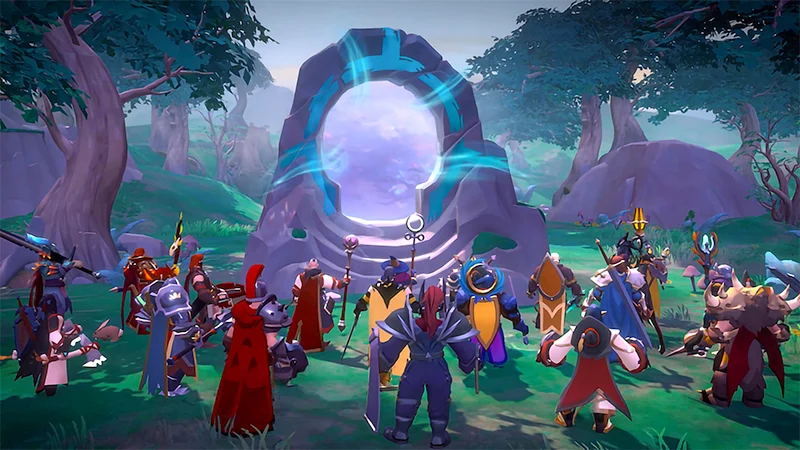 Imagem oficial das mudanças nas Ancient Lands no Dragonfire Patch 3 de Albion Online.