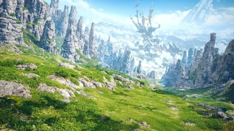FINAL FANTASY XIV landscape from the official Free Trial site art