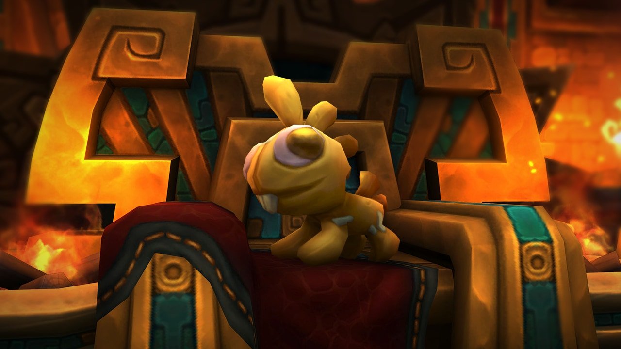 Cuddly Gold-Colored Grrgle housing decor